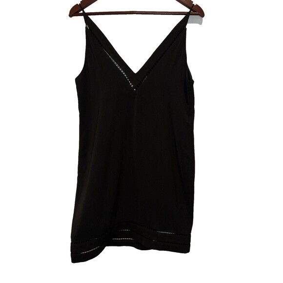 Zimmermann Ladder Size 4 Spaghetti Strap V Neck Dress Black - Picture 5 of 14